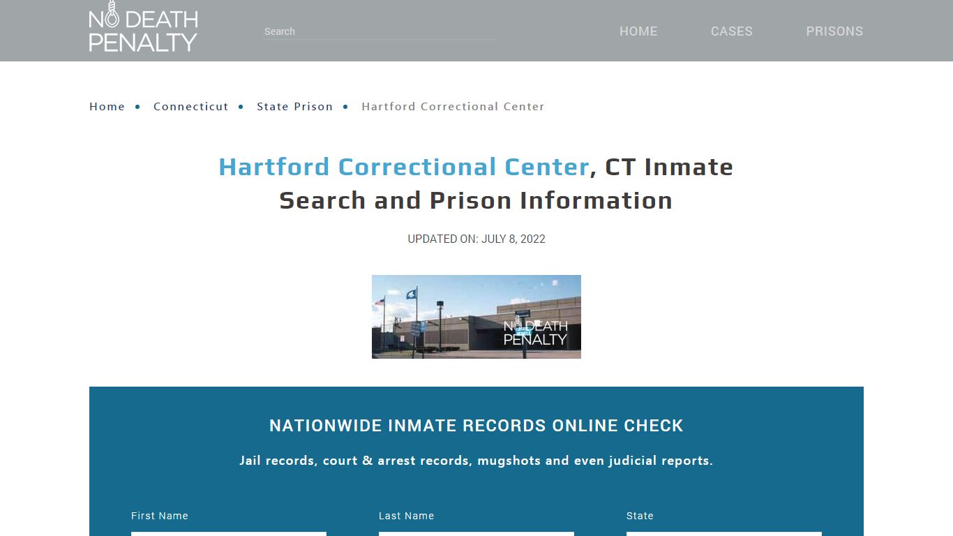 Hartford Correctional Center, CT Inmate Search, Visitation ...